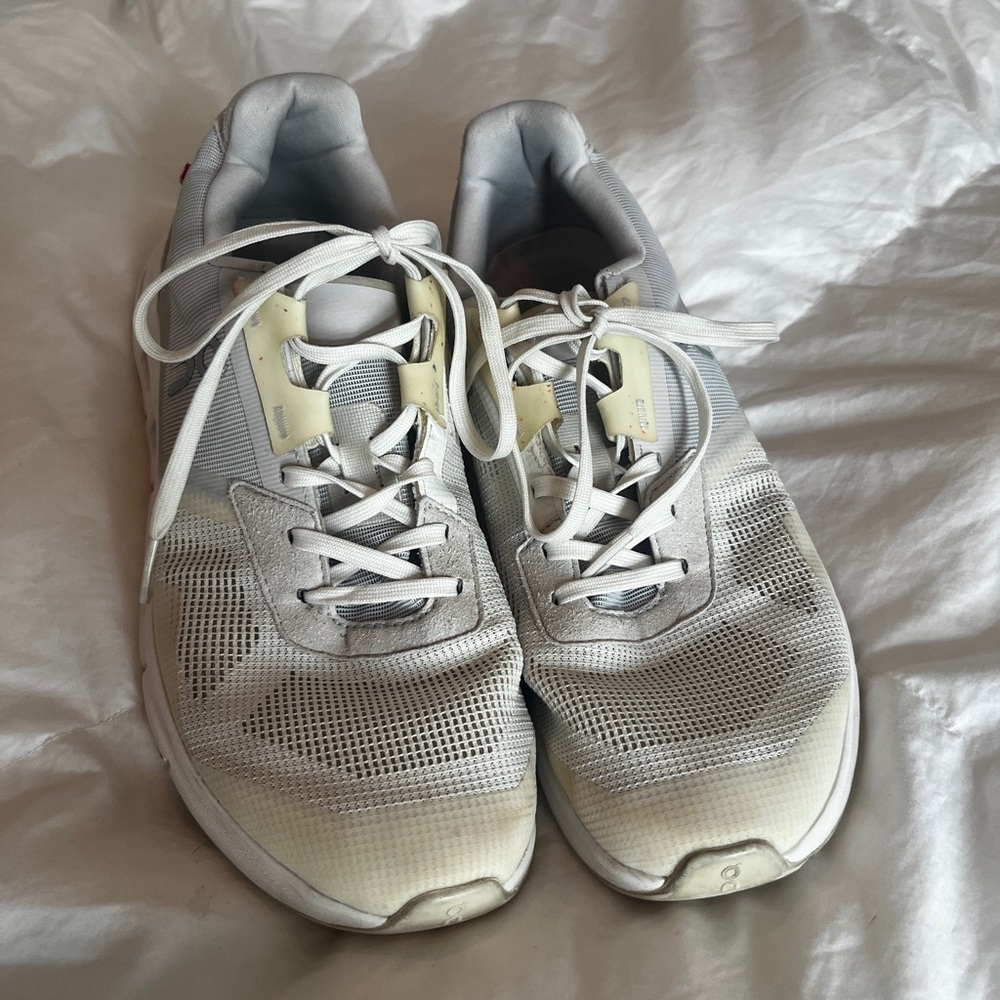 On Women's Sneakers - White with Gray touches